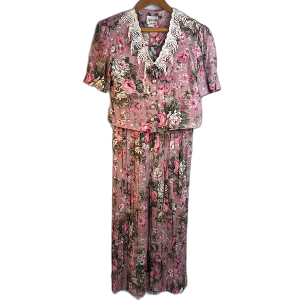Jeffrey & Dara by Linda Hutley Fairy Core Floral‎ Skirt SET Cottage Core Size 6